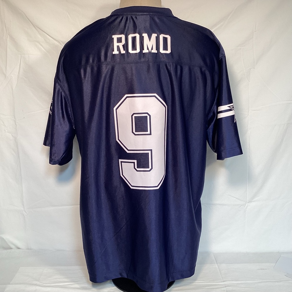Dallas Cowboys Romo Navy Blue Home Jersey Men’s Size Large